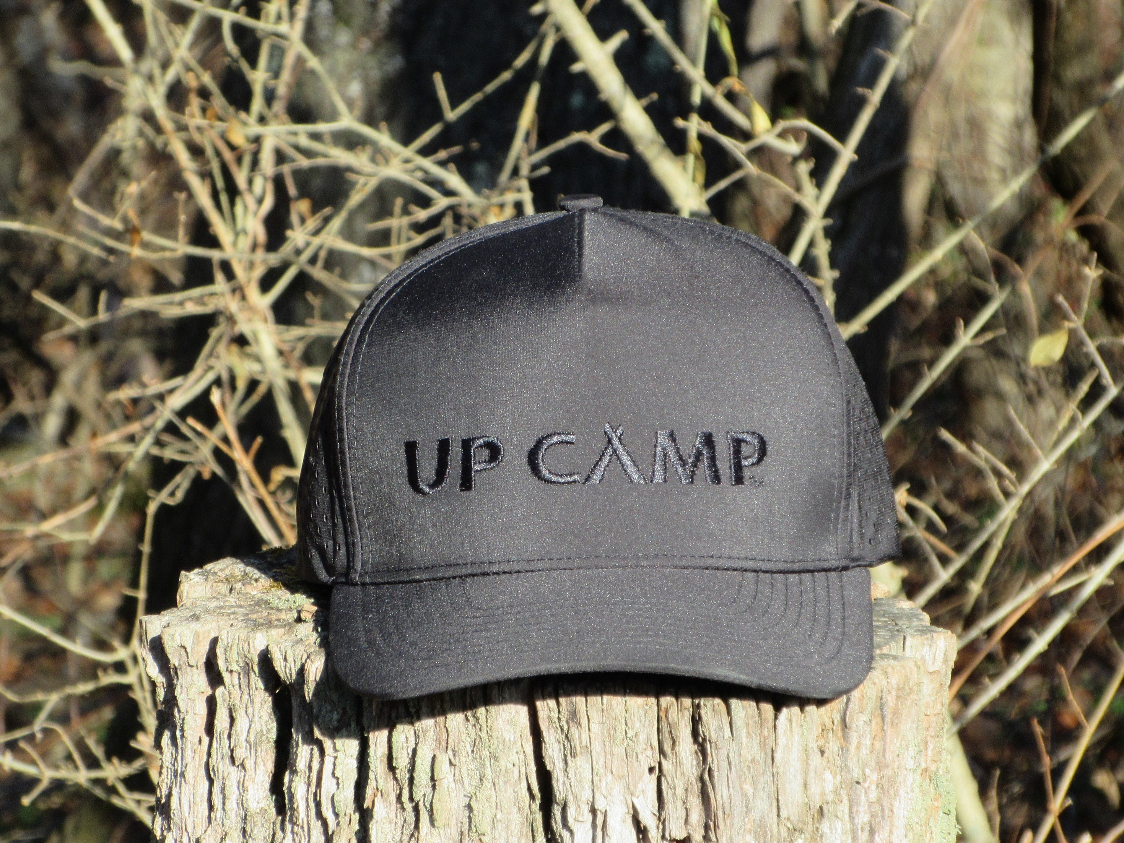 Black on Black Perforated Sport Hat