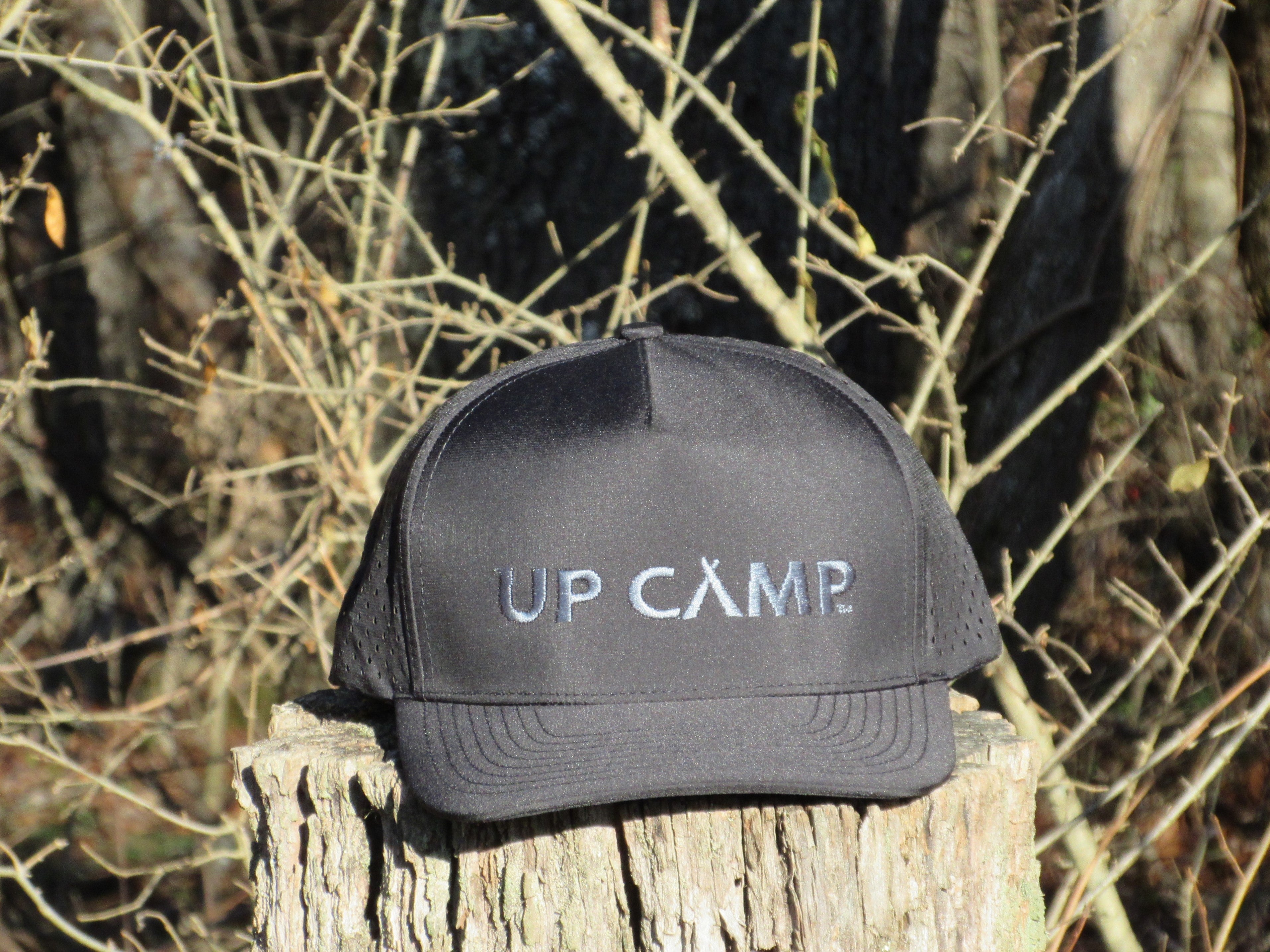 Silver/Blue on Black Sport Hat